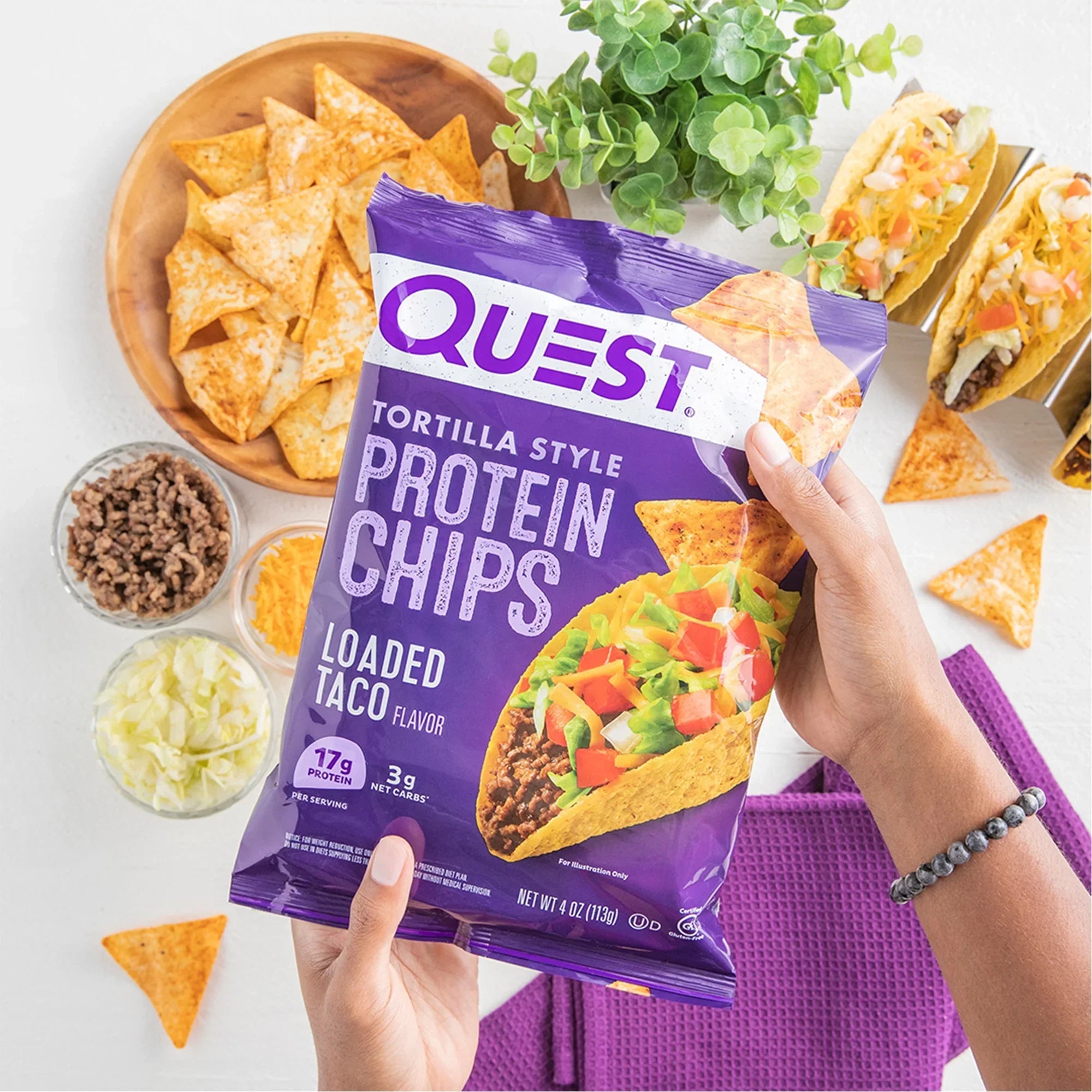 Quest Chips Proteicas   Loaded Taco 113 g