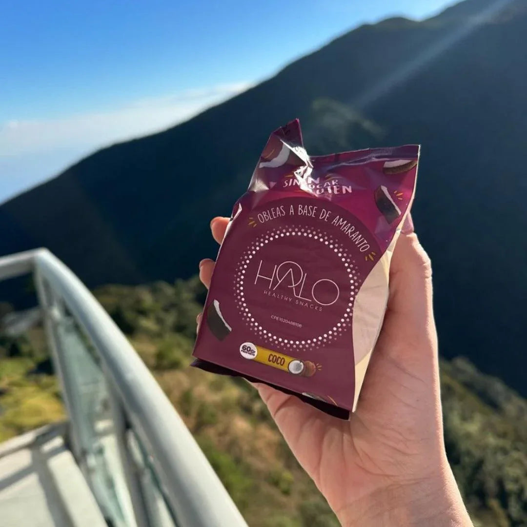 Paquete HALO Obleas de Amaranto Coco 60 g