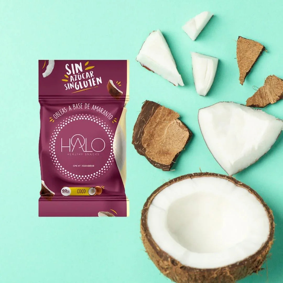 Paquete HALO Obleas de Amaranto Coco 60 g