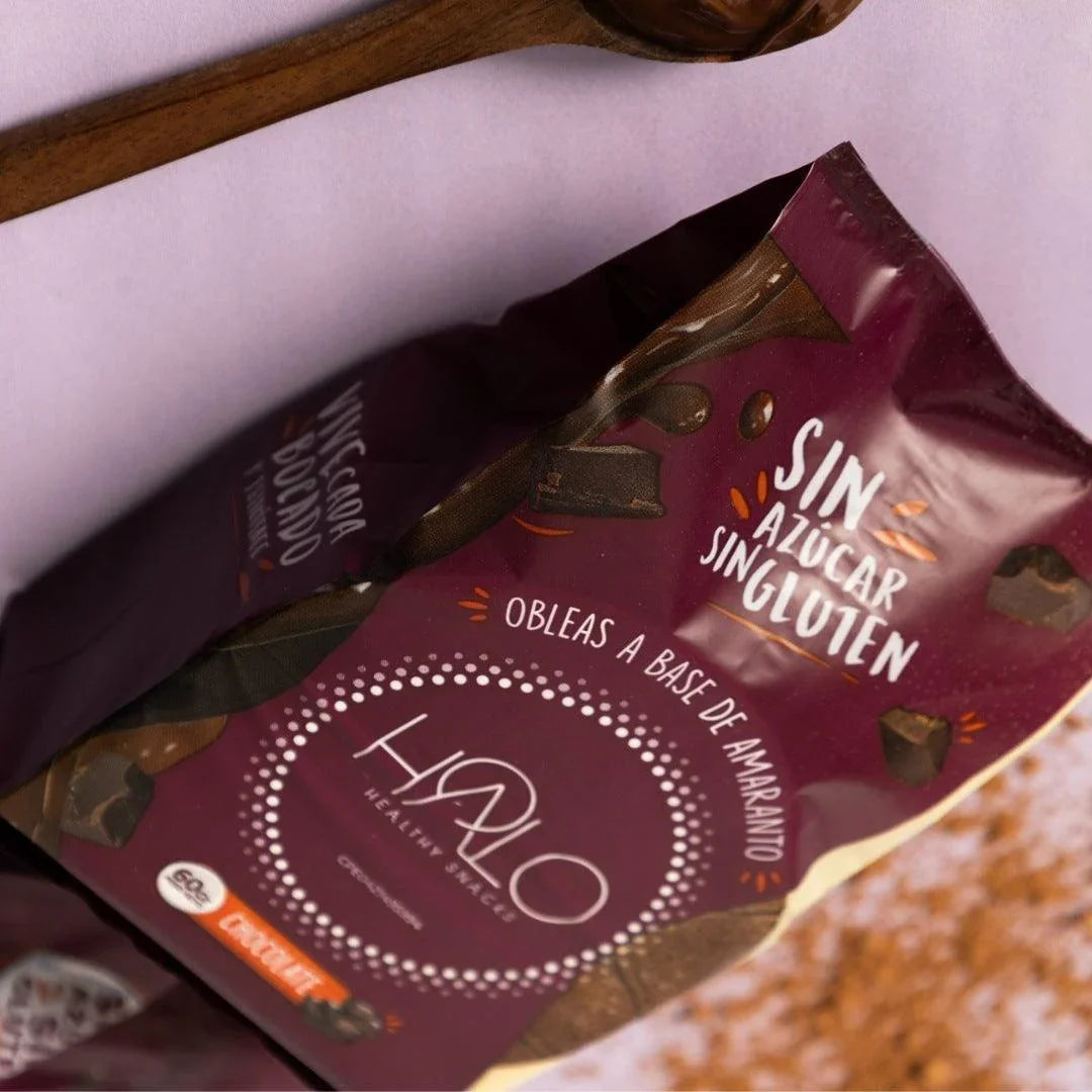 Paquete HALO Obleas de Amaranto Chocolate 60 g