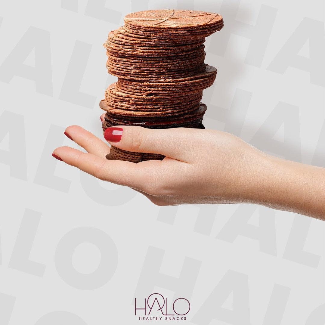 Paquete HALO Obleas Mini de Amaranto Chocolate 30 g