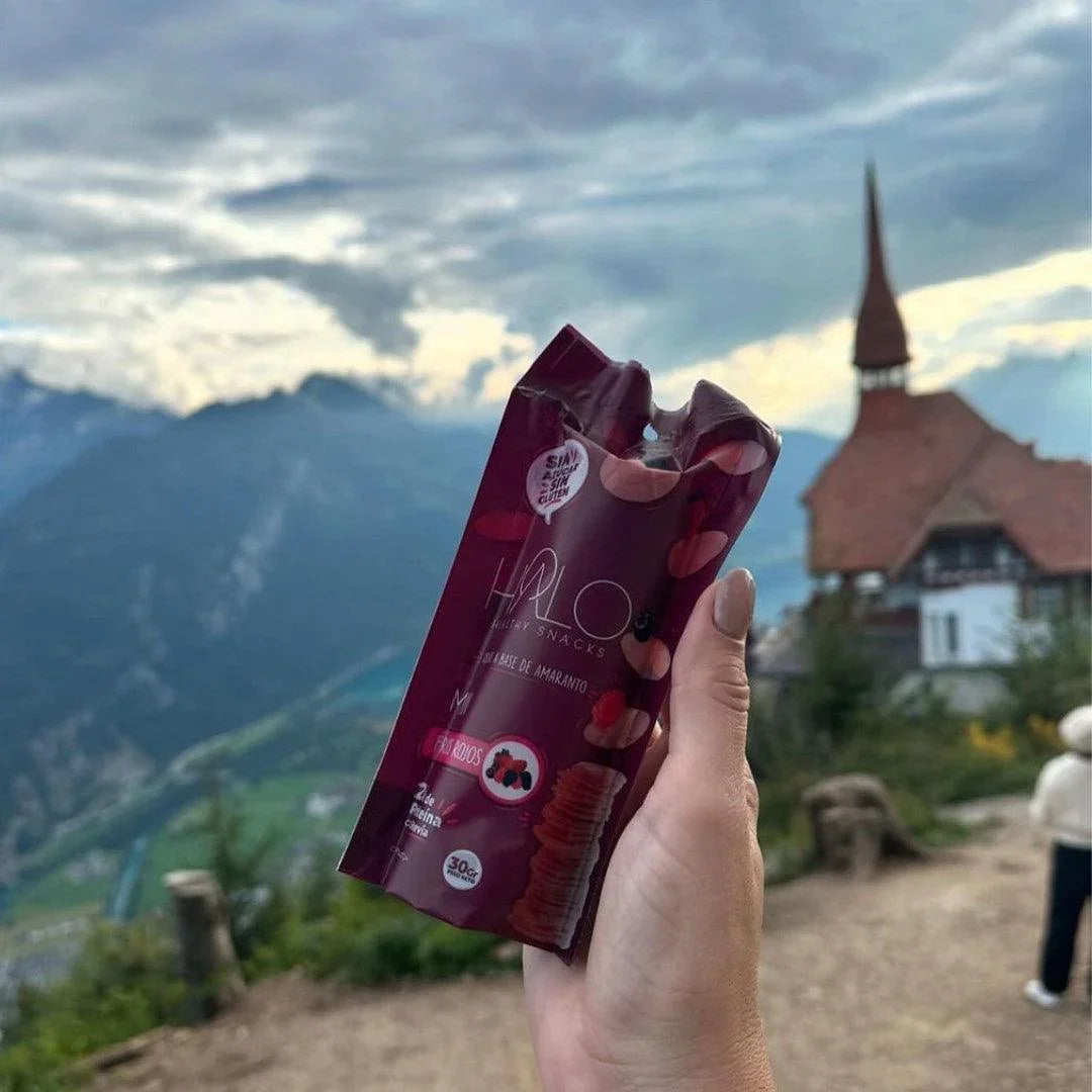 Paquete HALO Obleas Mini de Amaranto Frutos Rojos 30 g