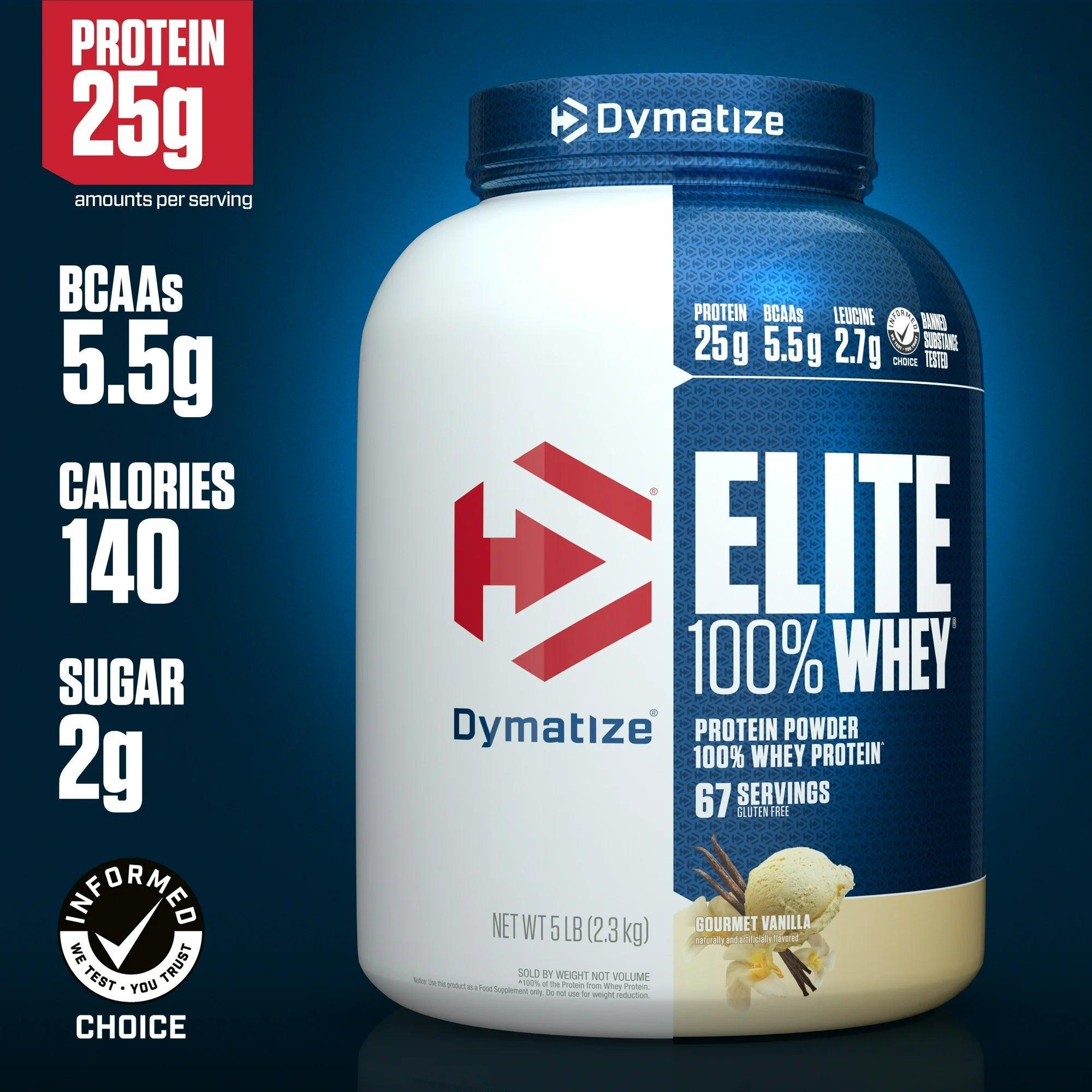Proteína Dymatize Elite 100% Whey Protein 5 lb Gourmet Vainilla