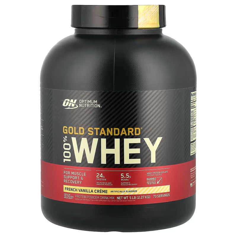 Proteína Optimum Nutrition 100% Whey Gold Standard 5lb French Vainilla Cream