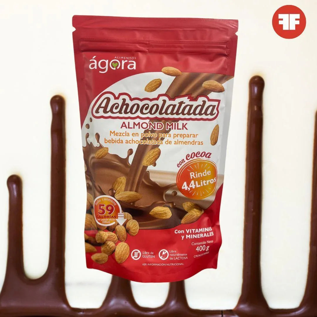 Leche de Almendras Achocolatada en Polvo Agora 400 g