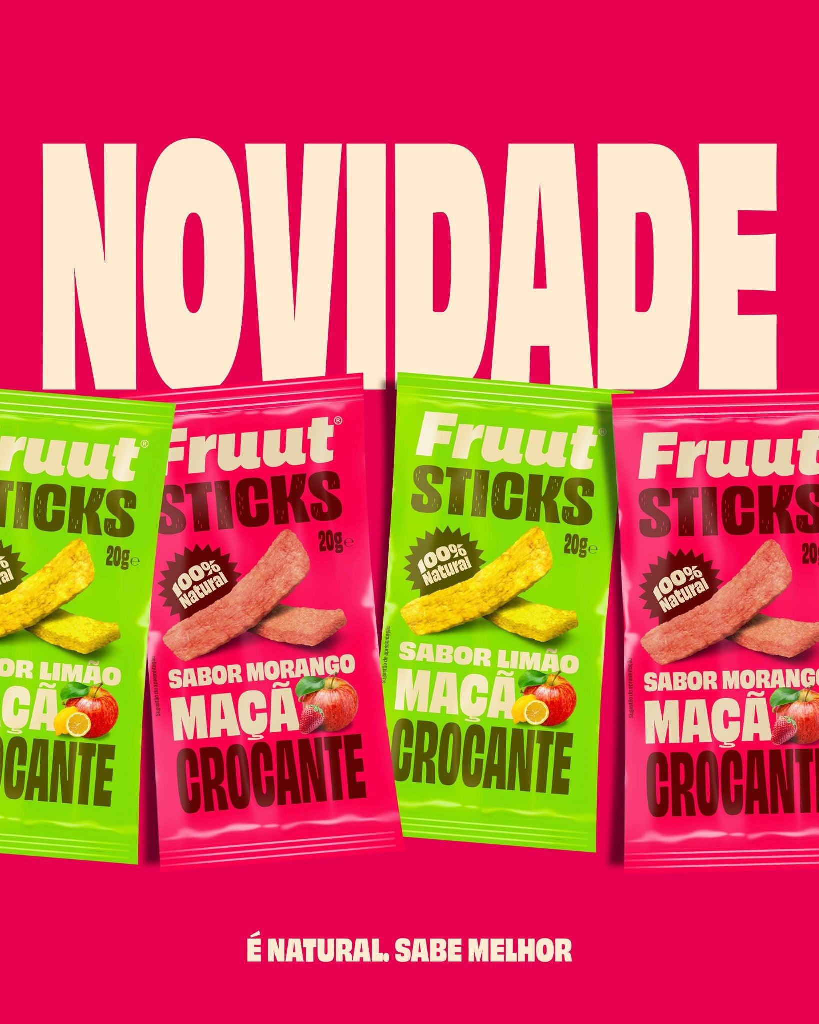 Fruut Sticks Manzana con Sabor Fresa