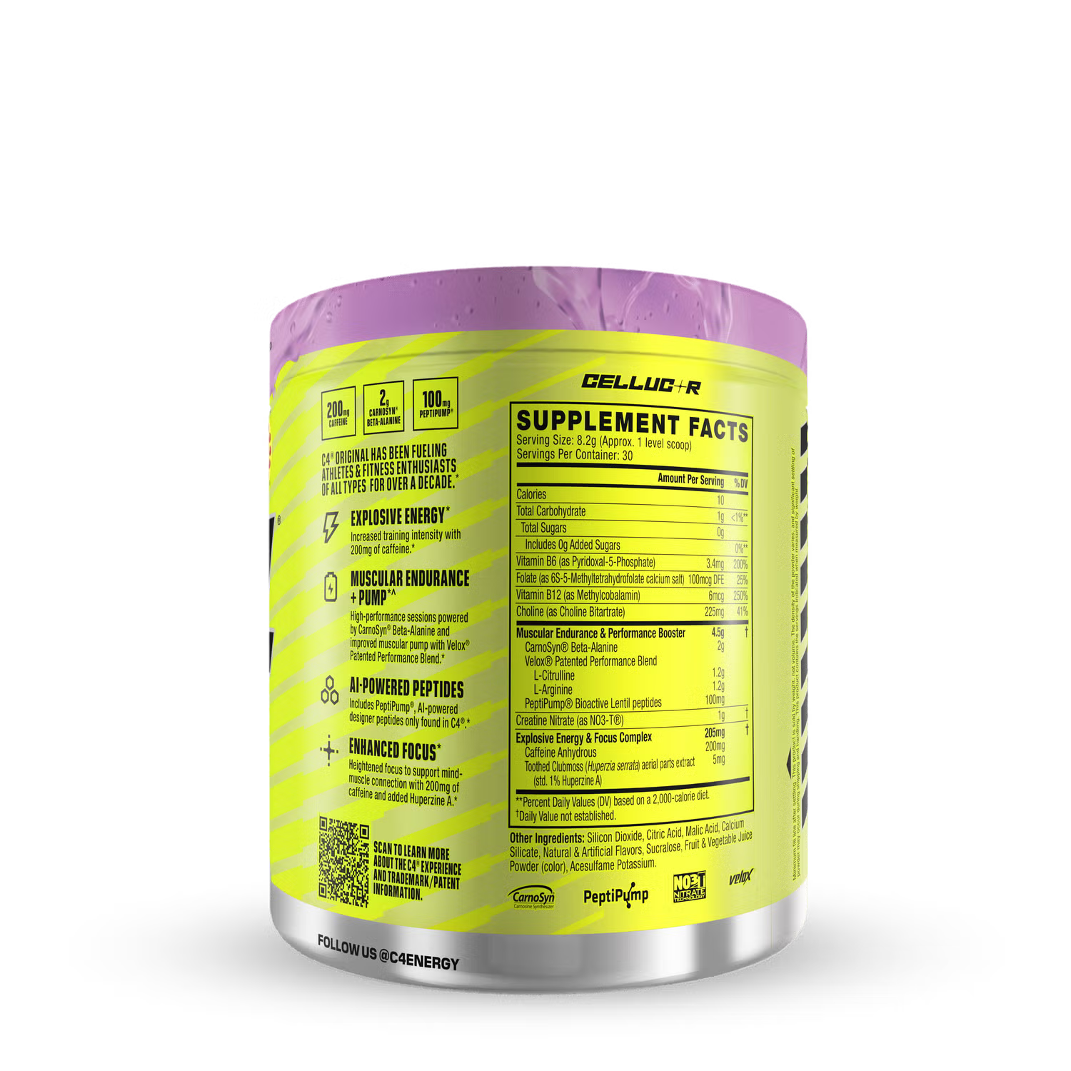 Pre Workout C4 Original   Grape   30 servicios