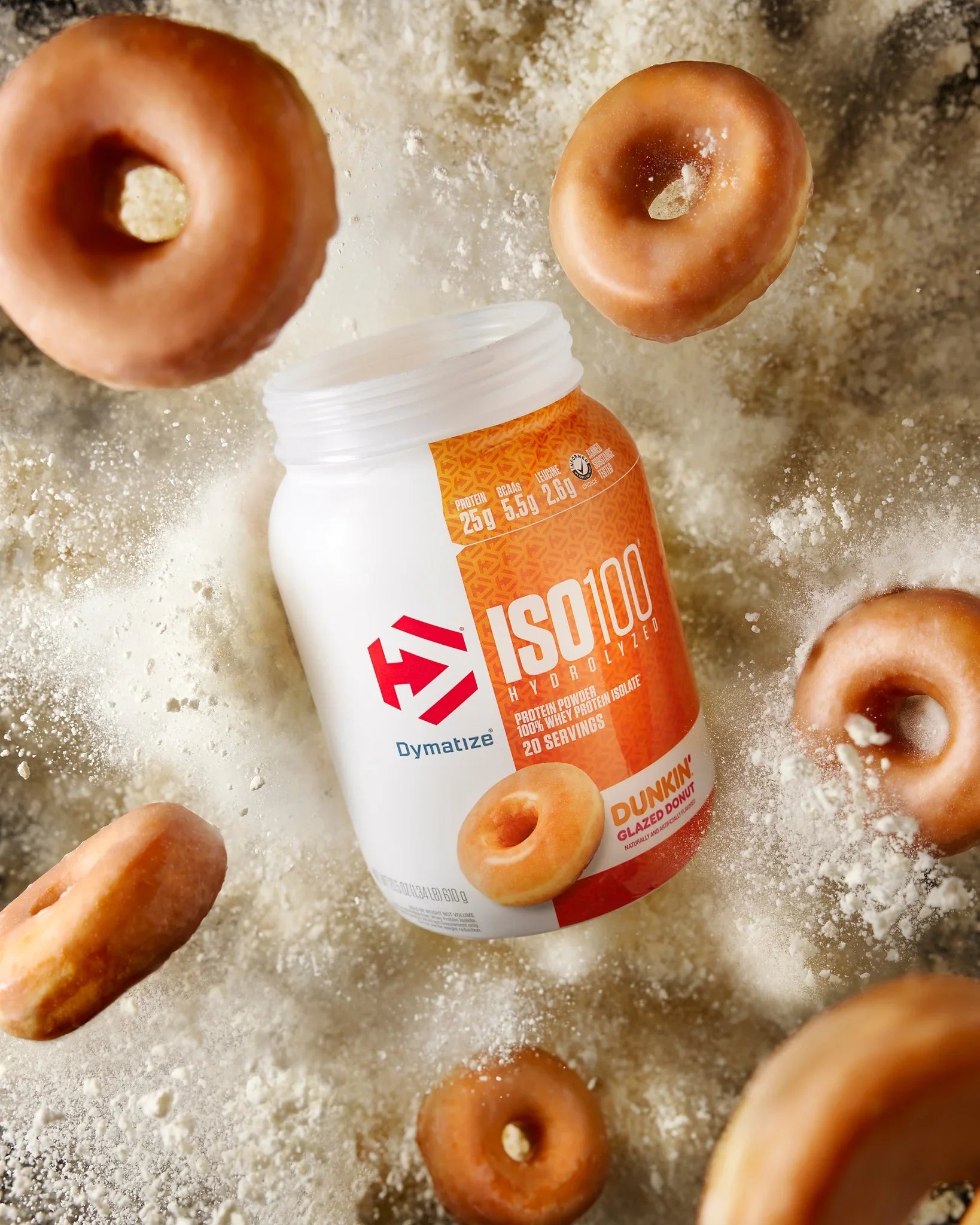 Proteína Dymatize ISO100 Dunkin Glazed Donut Sobre individual