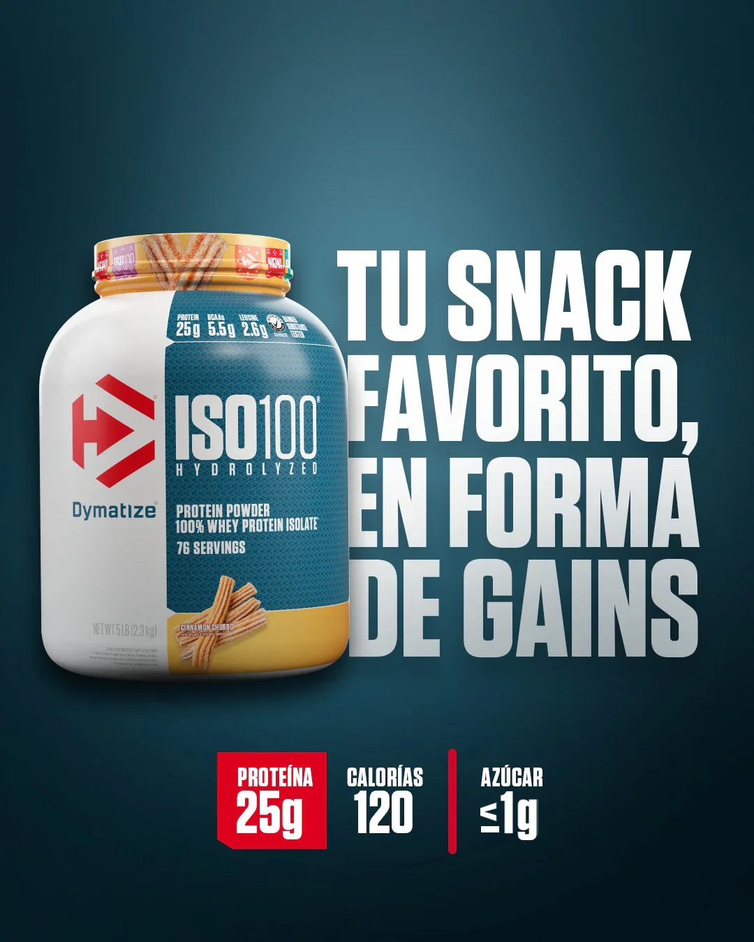 Dymatize ISO 100   5 lb   Cinnamon Churro