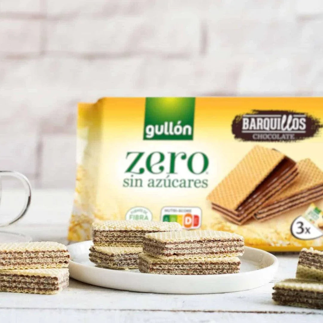 Gullón Galleta Barquillos Choco Zero 180 g
