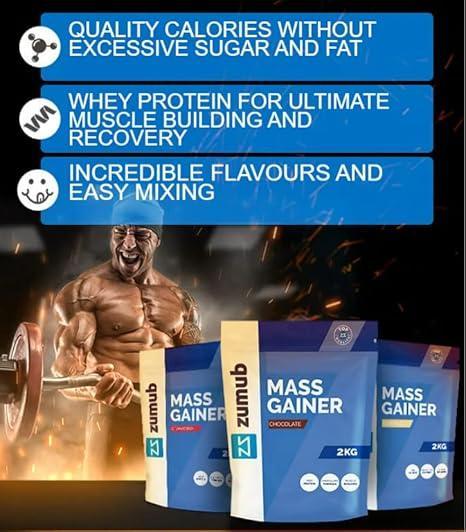 Zumub Mass Gainer 2kg   Chocolate