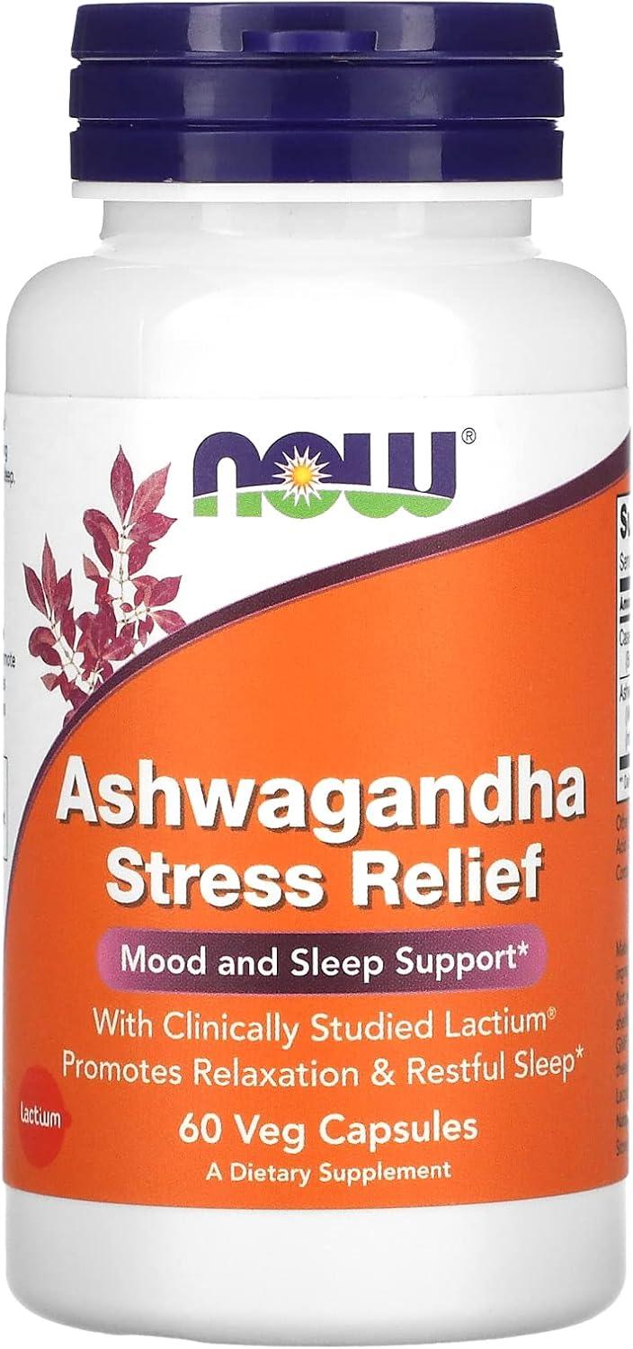NOW ASHWAGANDHA Stress Relief 60 Caps