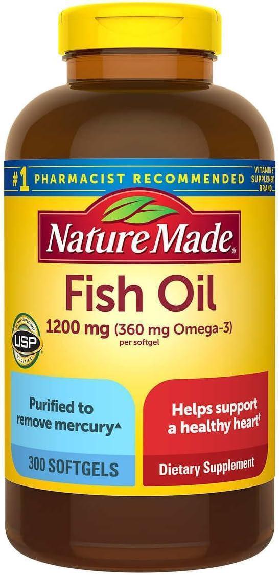 Fish OIL Nature Made Softgels 300 cp x 1200 mg