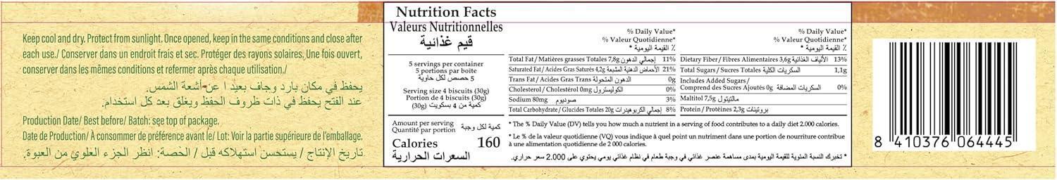 Gullón Galleta Finas Avena Choco Leche Zero 150 g