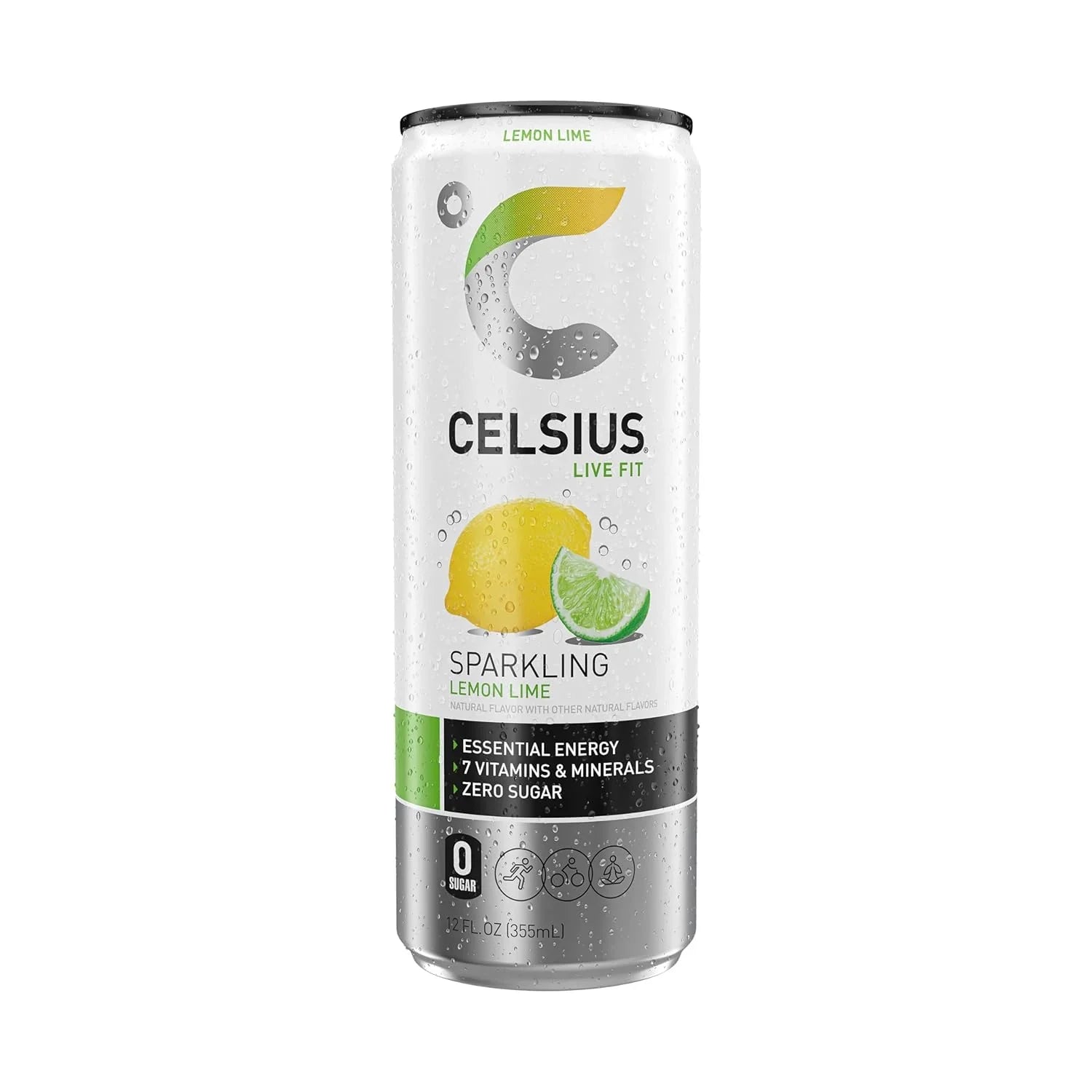BEBIDA CELSIUS LIVE FIT SPARKLING Lemon Lime 355ML