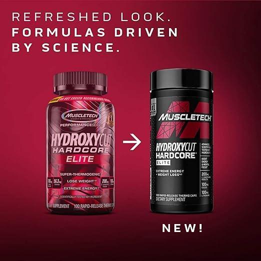 MuscleTech Hydroxycut Hardcore Elite   100 Capsulas