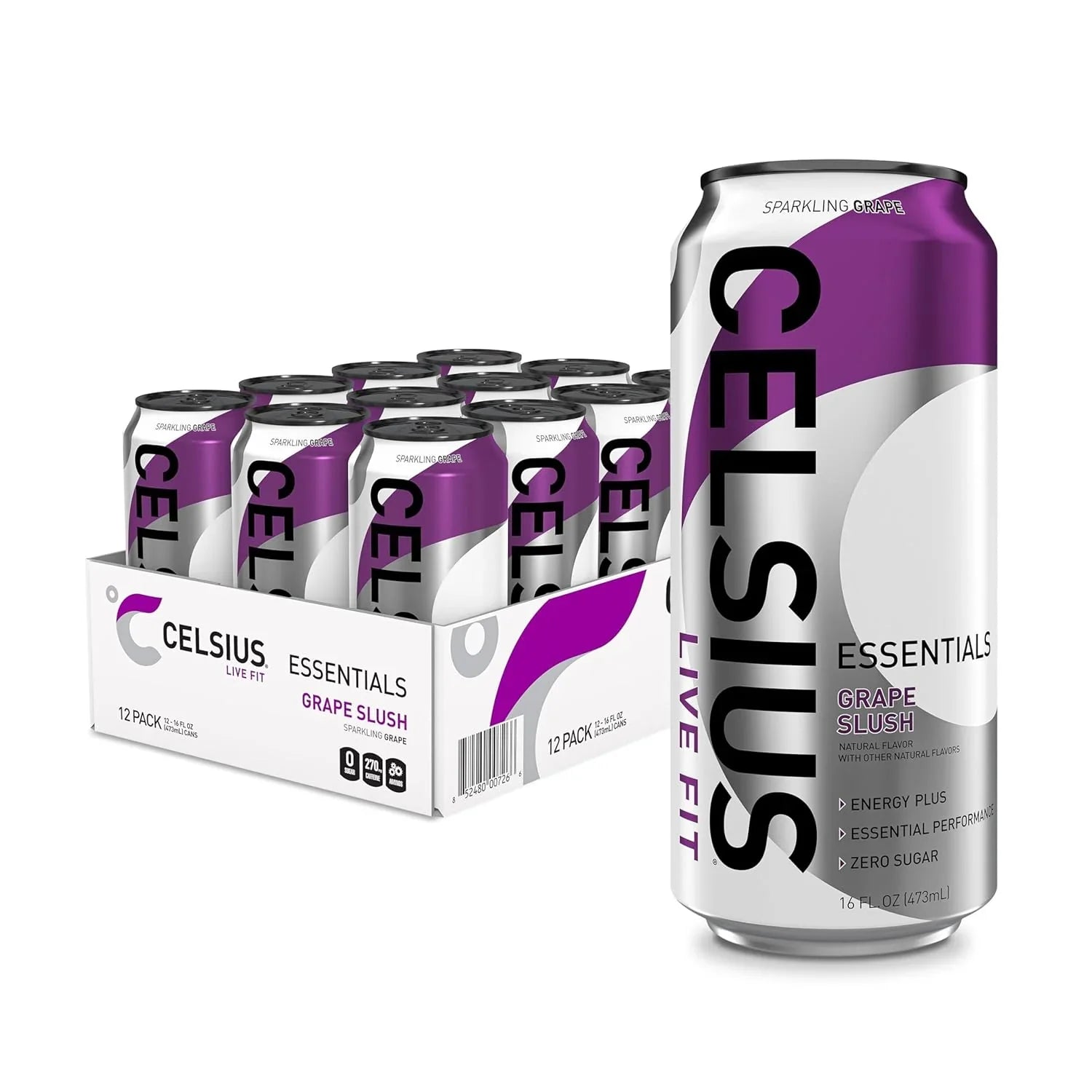 BEBIDA CELSIUS ESSENTIALS GRAPE SLUSH