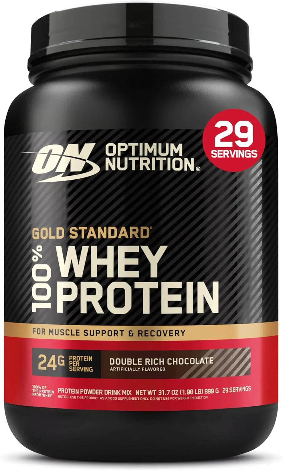 Proteína Optimum Nutrition 100% Whey Gold Standard 2 lb   Double Rich Chocolate