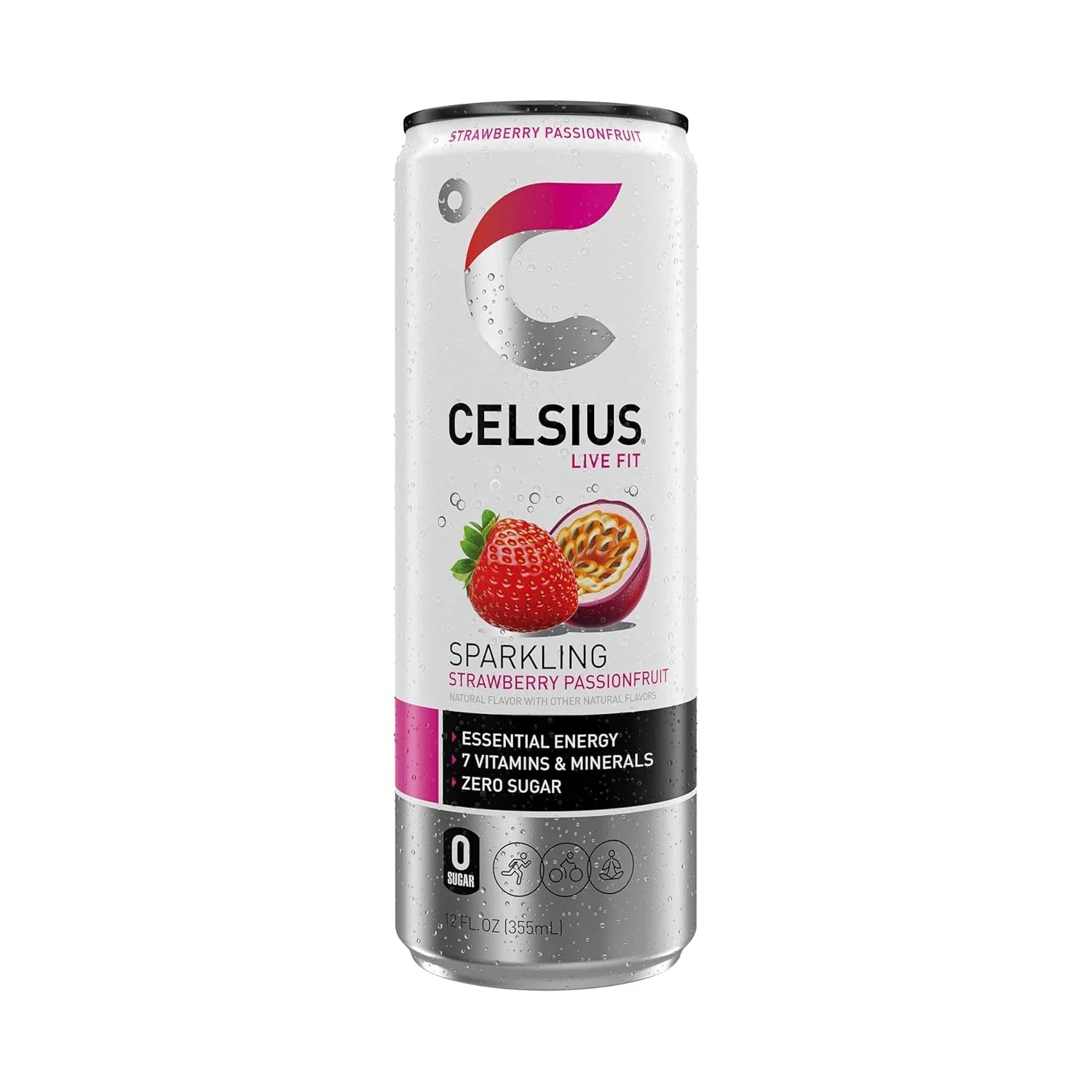 BEBIDA CELSIUS LIVE FIT SPARKLING Strawberry Passionfruit   355ML