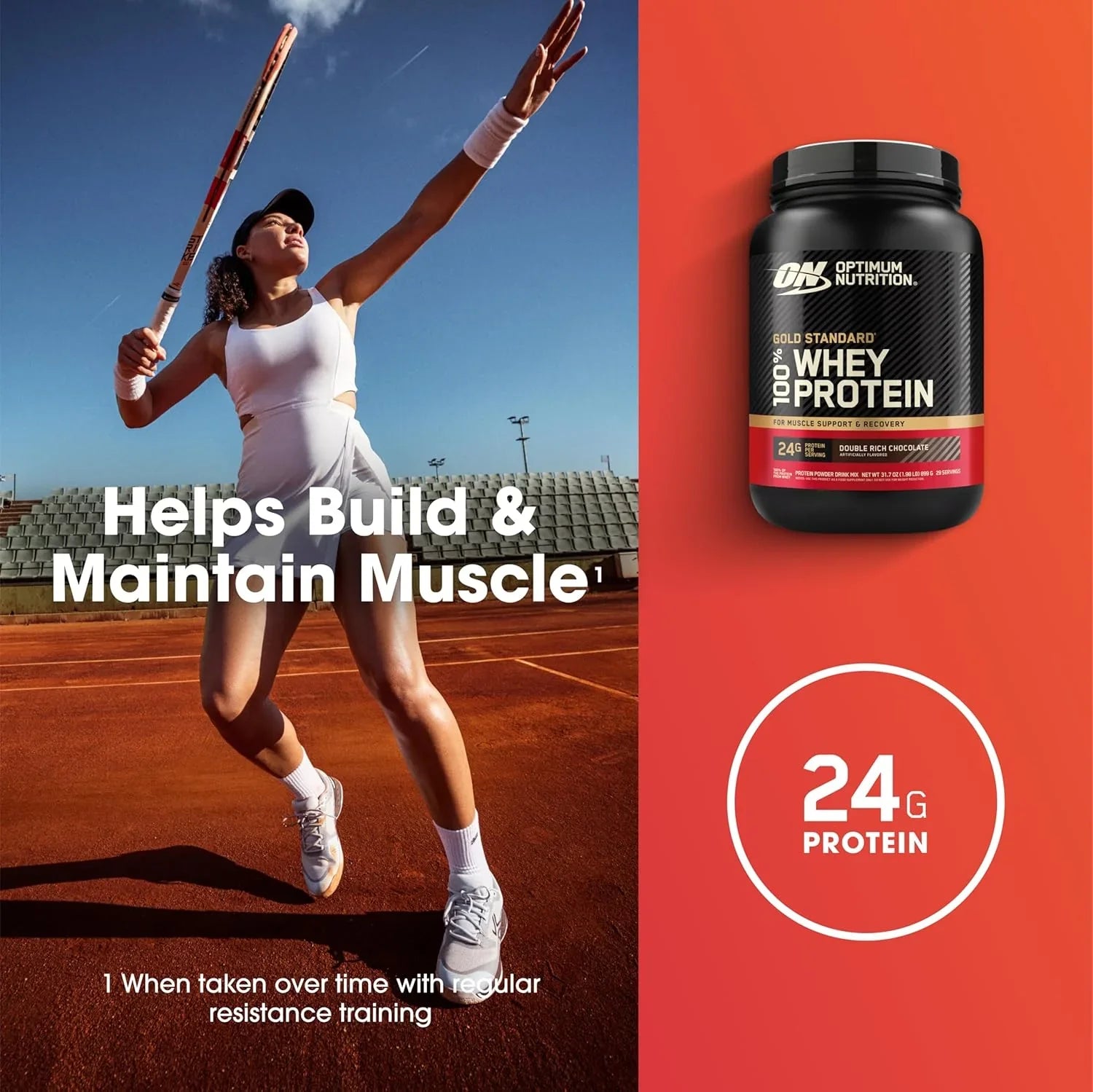 Proteína Optimum Nutrition 100% Whey Gold Standard 2 lb   Double Rich Chocolate