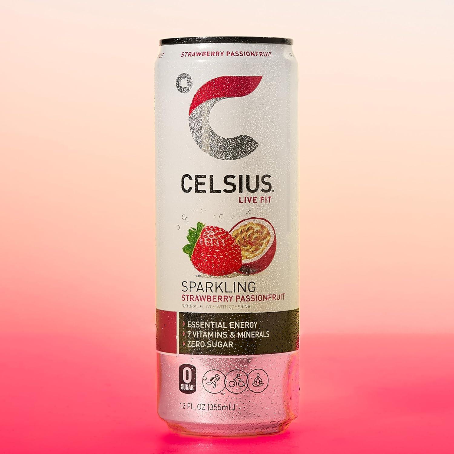 BEBIDA CELSIUS LIVE FIT SPARKLING Strawberry Passionfruit   355ML