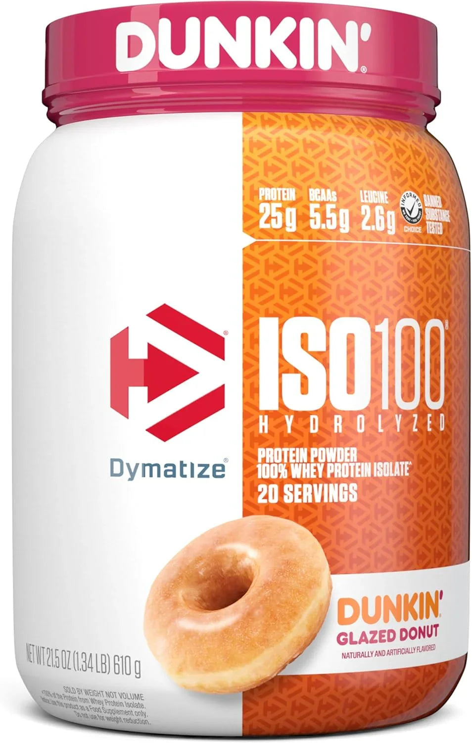 Dymatize ISO 100   20 serv   Dunkin Glazed Donut