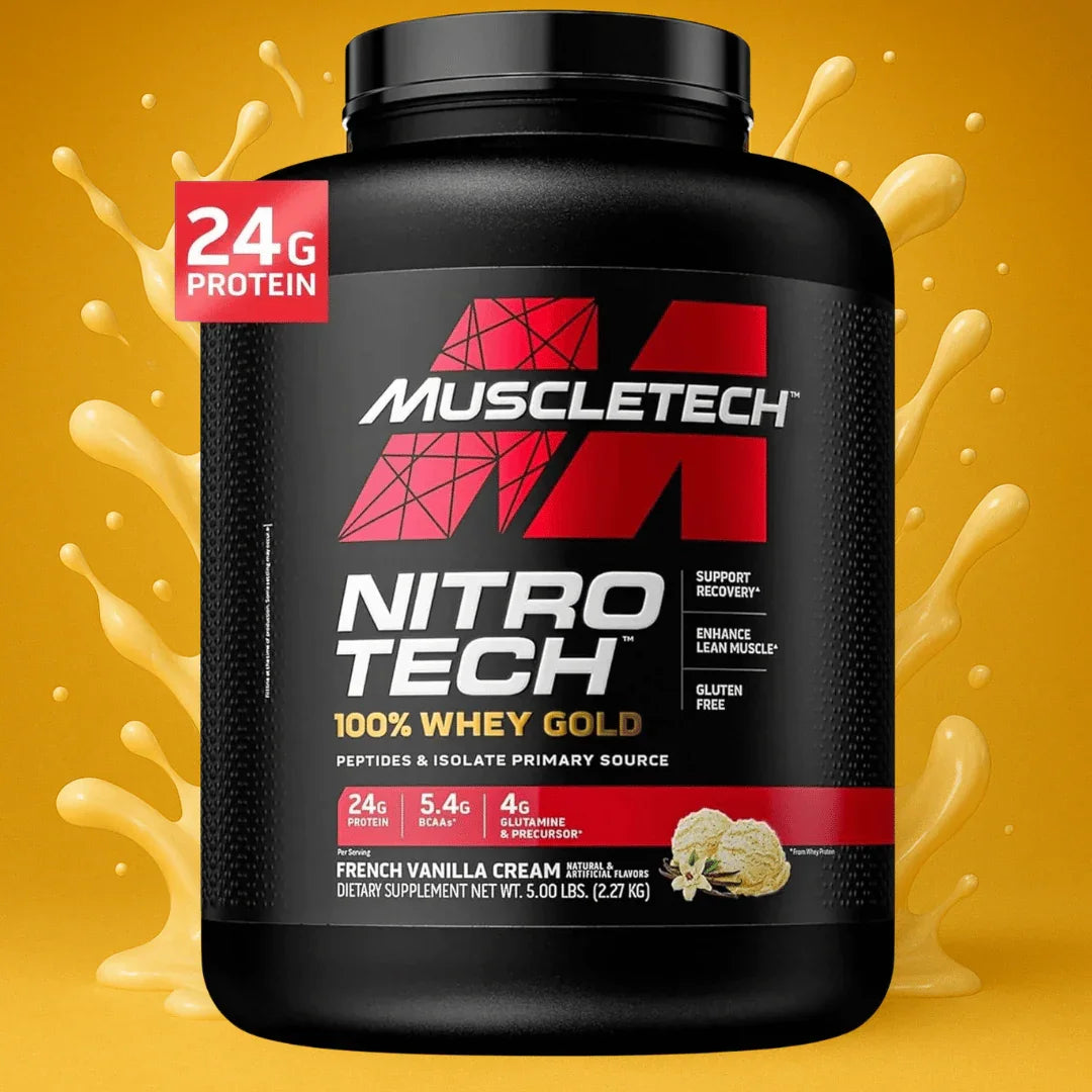 Proteina MuscleTech Nitro Tech 100% Whey Gold 5lb French Vainilla Cream