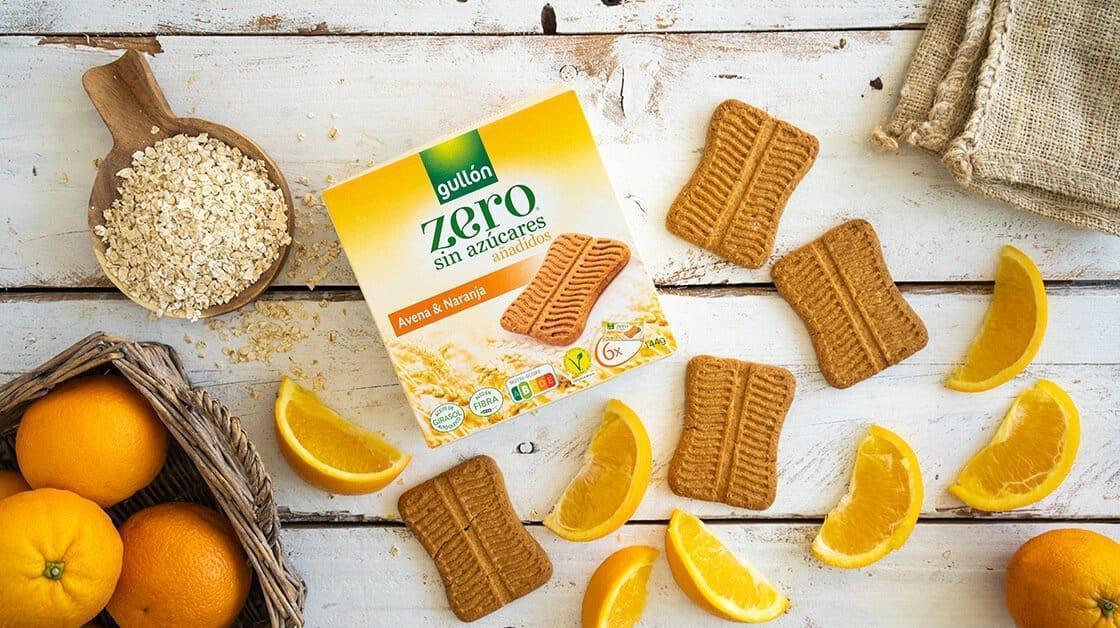 Gullón Galleta Snack Avena   Naranja Zero 144 g