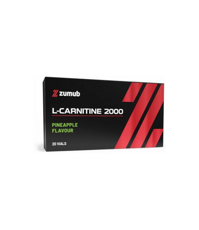 Zumub L Carnitina 2000   20 Ampollas   Piña