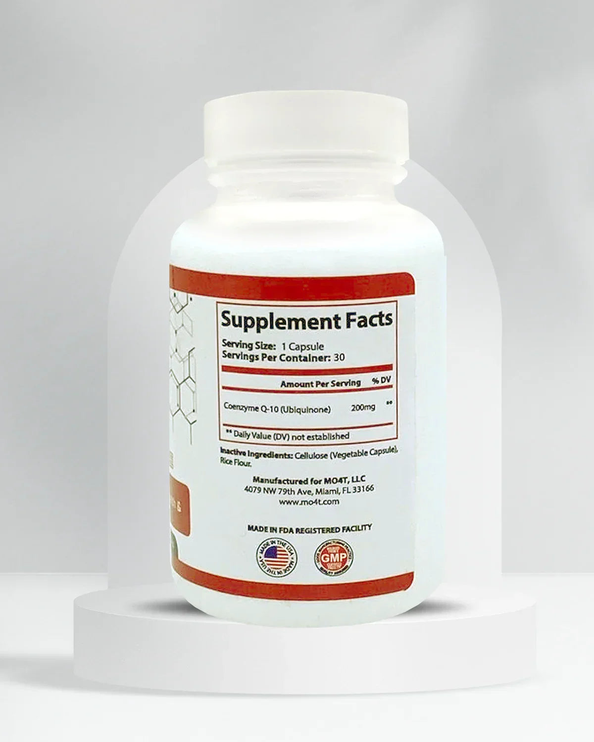 MO4T CoQ10 UBIQUINONE 30 caps
