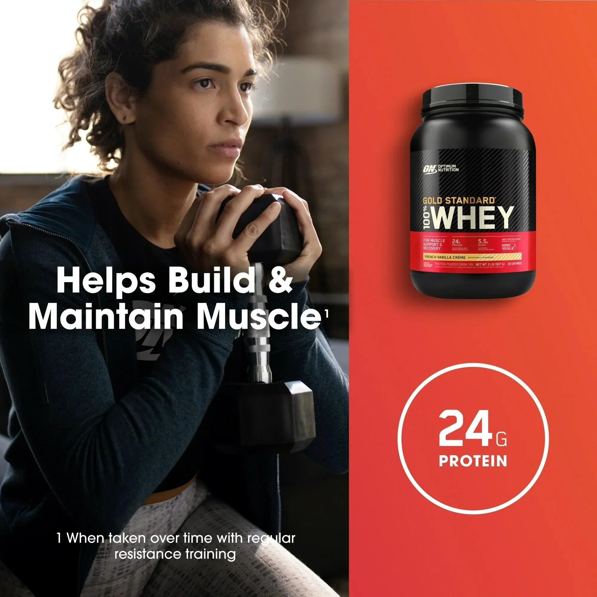 Proteína Optimum Nutrition 100% Whey Gold Standard   2lb   French Vainilla Cream