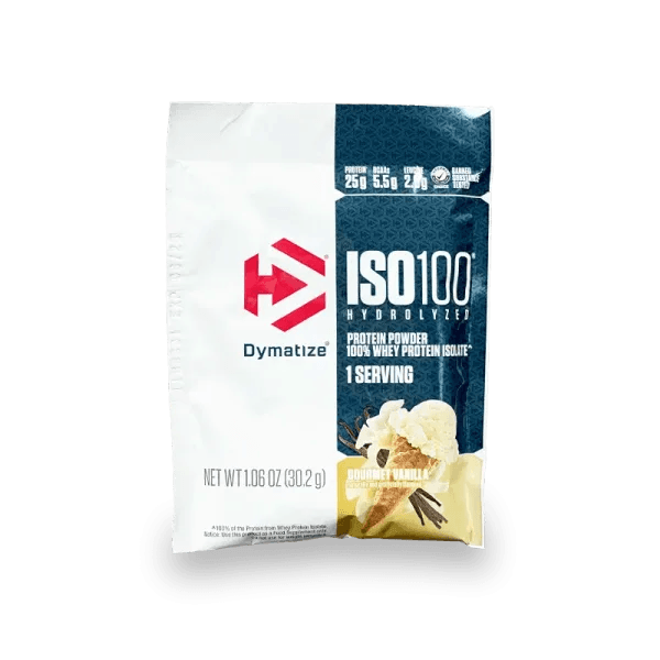 Proteína Dymatize ISO100 Gourmet Vainilla Sobre individual