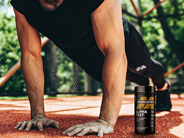 MuscleTech Pro Series ALPHA TEST   120 capsulas   Testosterona