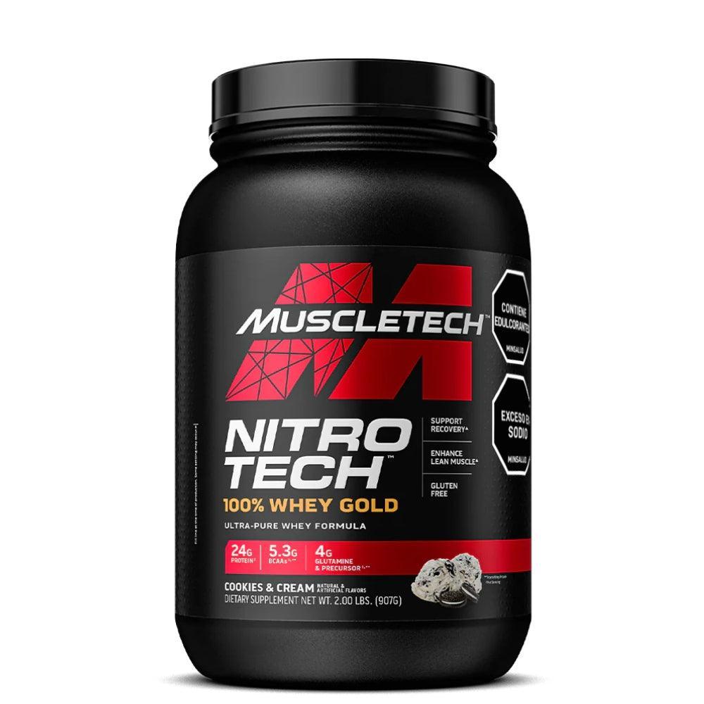 Proteina MuscleTech Nitro Tech 100% Whey Gold Cookies and Cream 2 lb