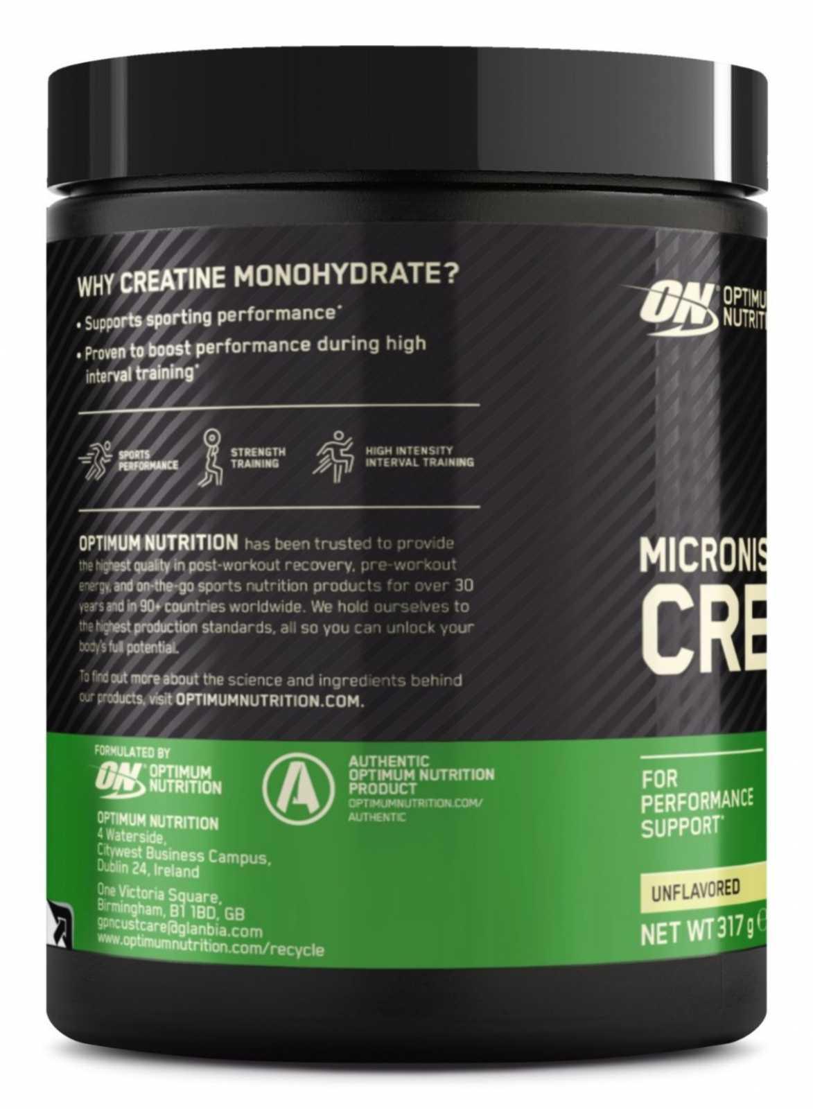 Optimum Nutrition Creatine Powder Micronised 317g