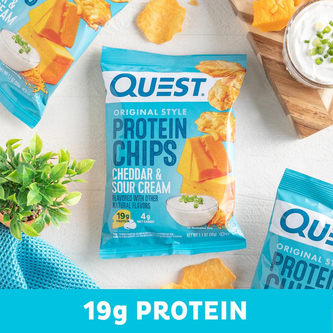 Quest Chips Proteicas Cheddar y Sour Cream