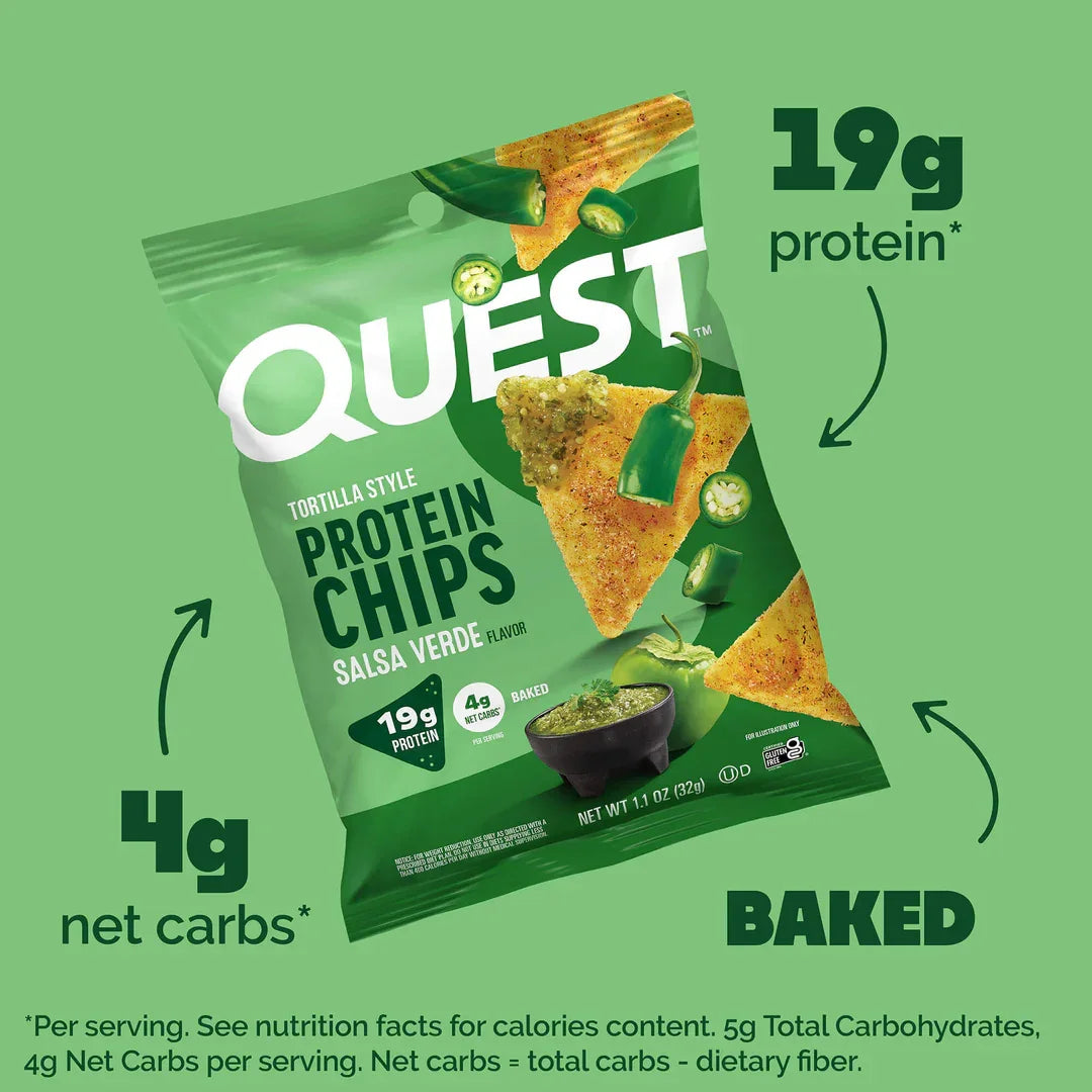 Quest Chips de Proteína   Salsa Verde Tortilla Style