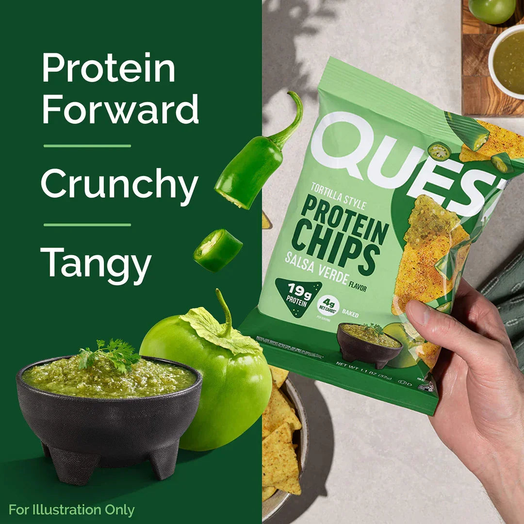 Quest Chips de Proteína   Salsa Verde Tortilla Style