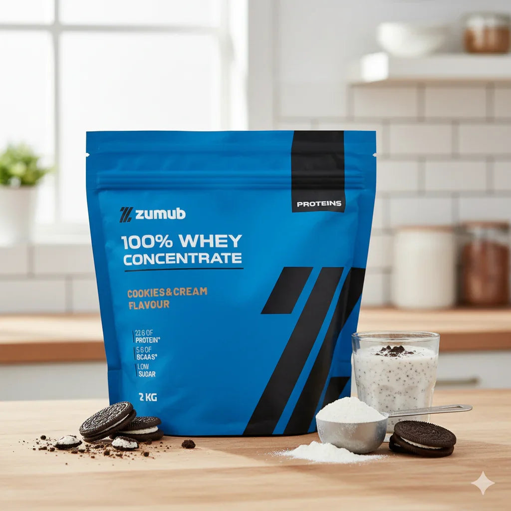 Zumub Proteína 100% Whey Concentrada 2 kg   Cookies and Cream