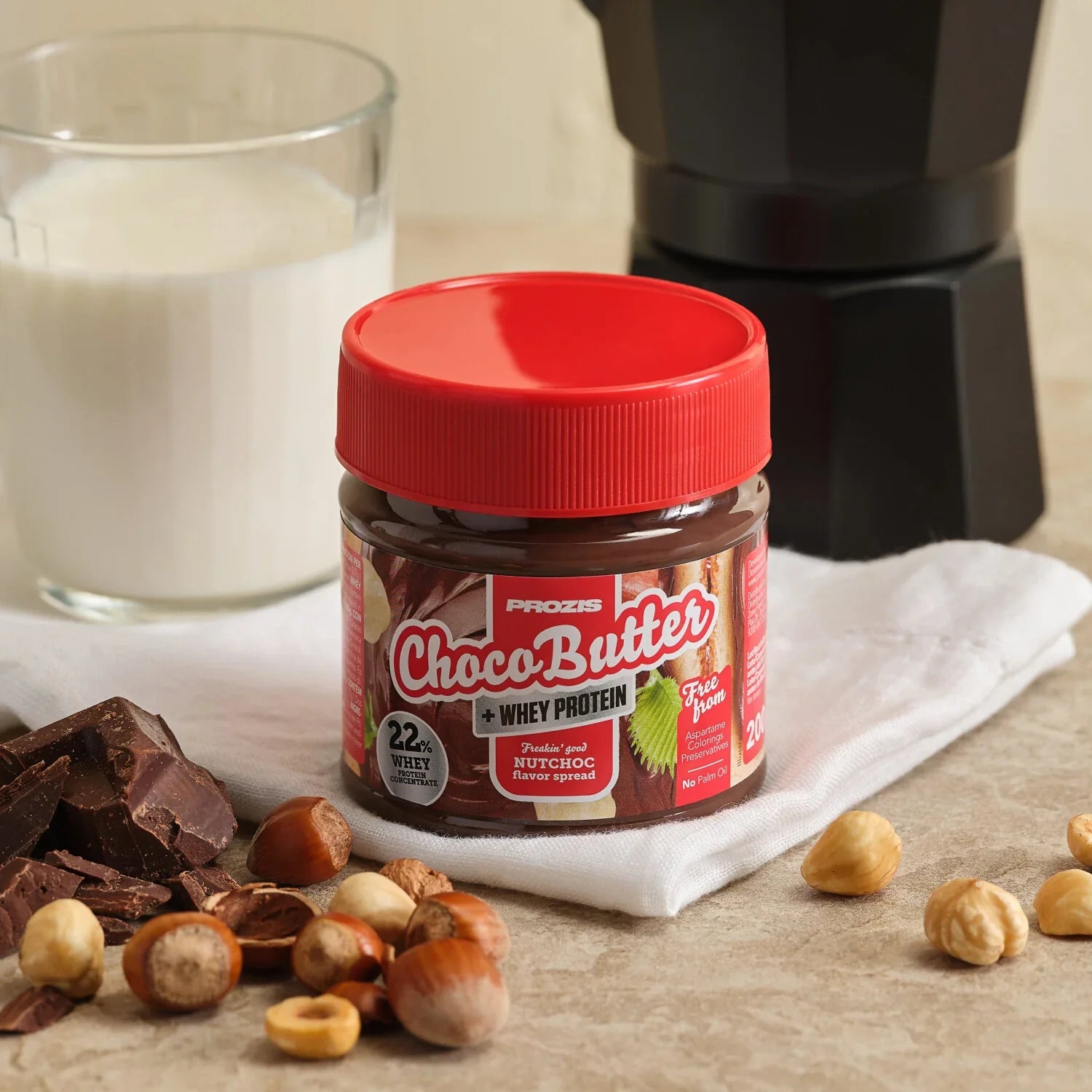 Proteína Prozis ChocoButter Duo + Whey protein   NutChoc 200 g