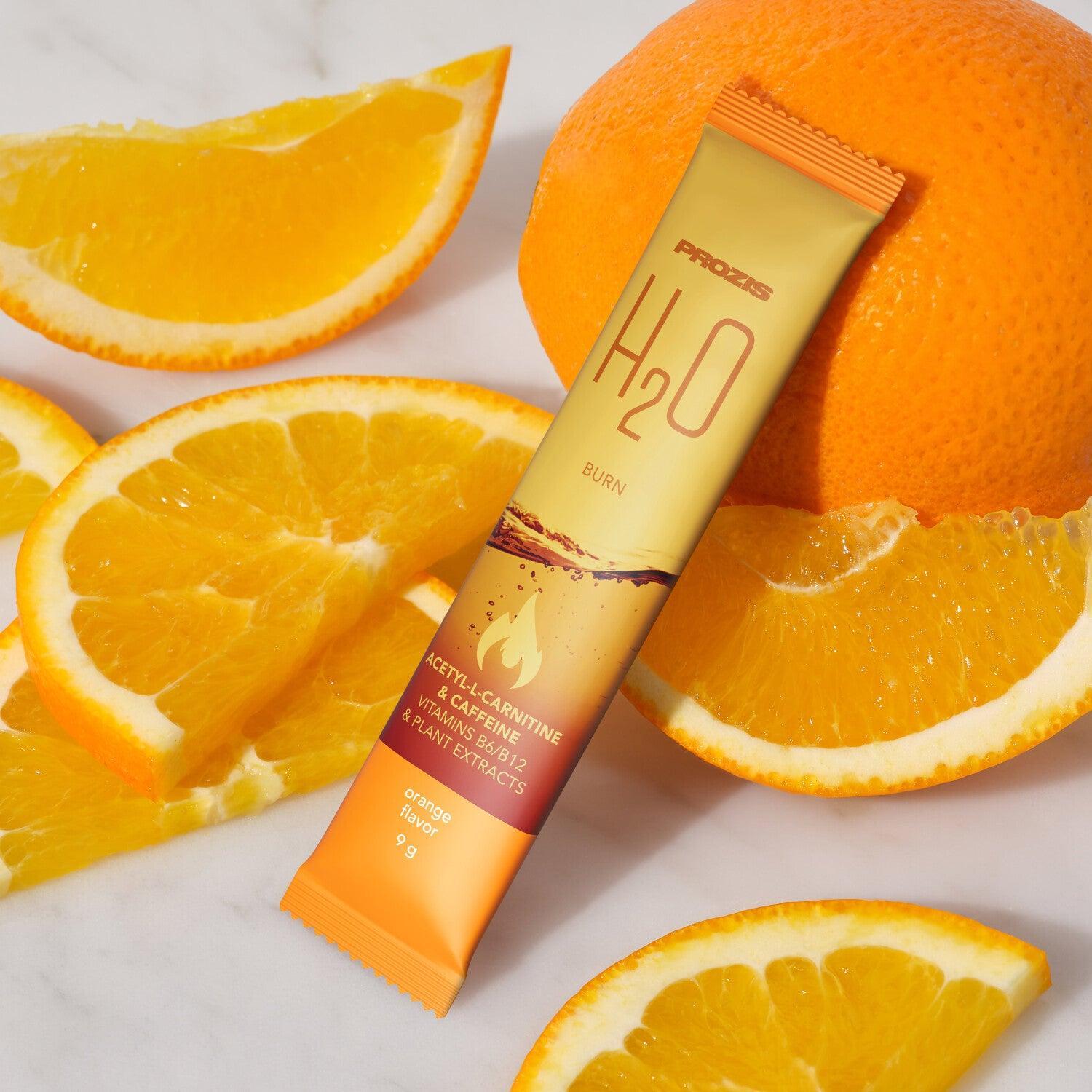 Quemador Prozis 8 x H2O Burn 9 g Naranja