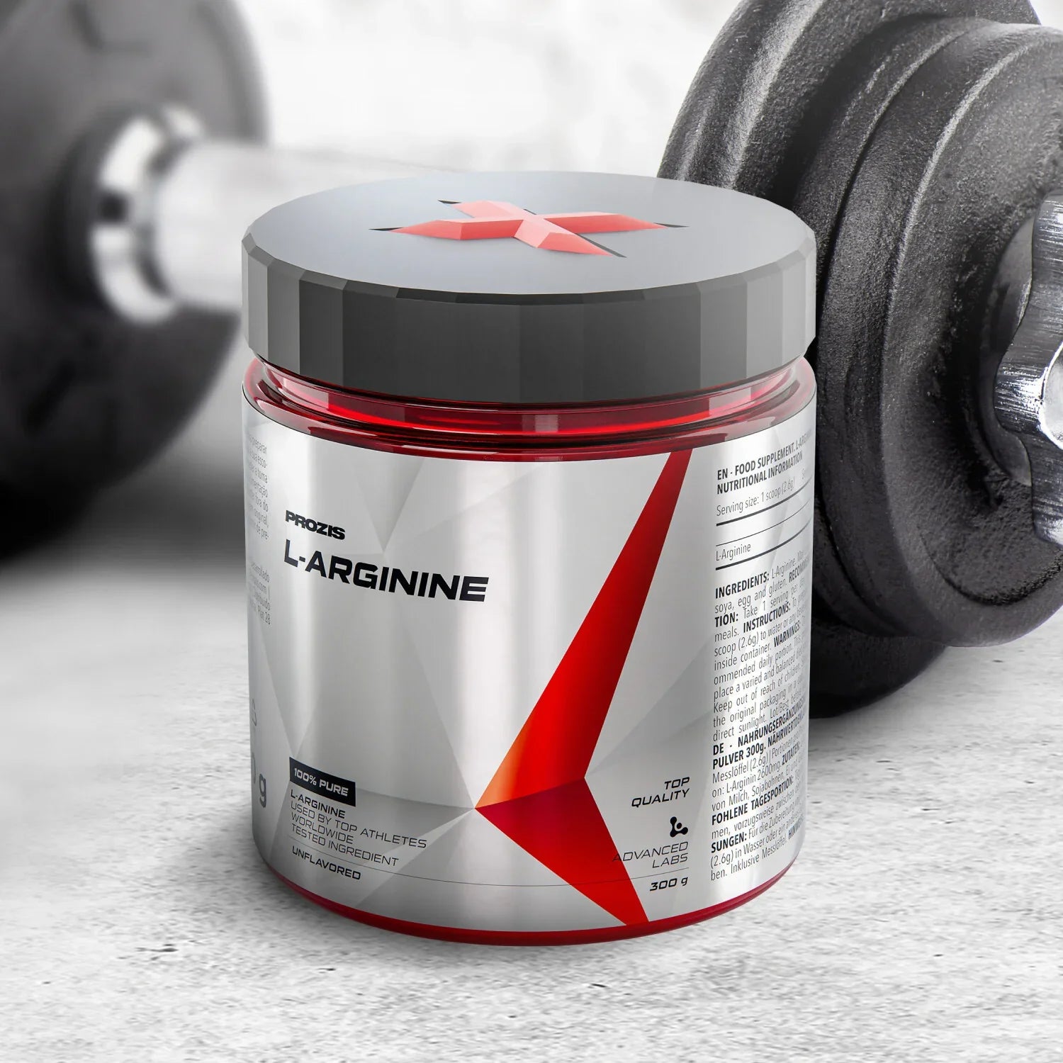 Prozis L arginina 300 g  Aminoácido