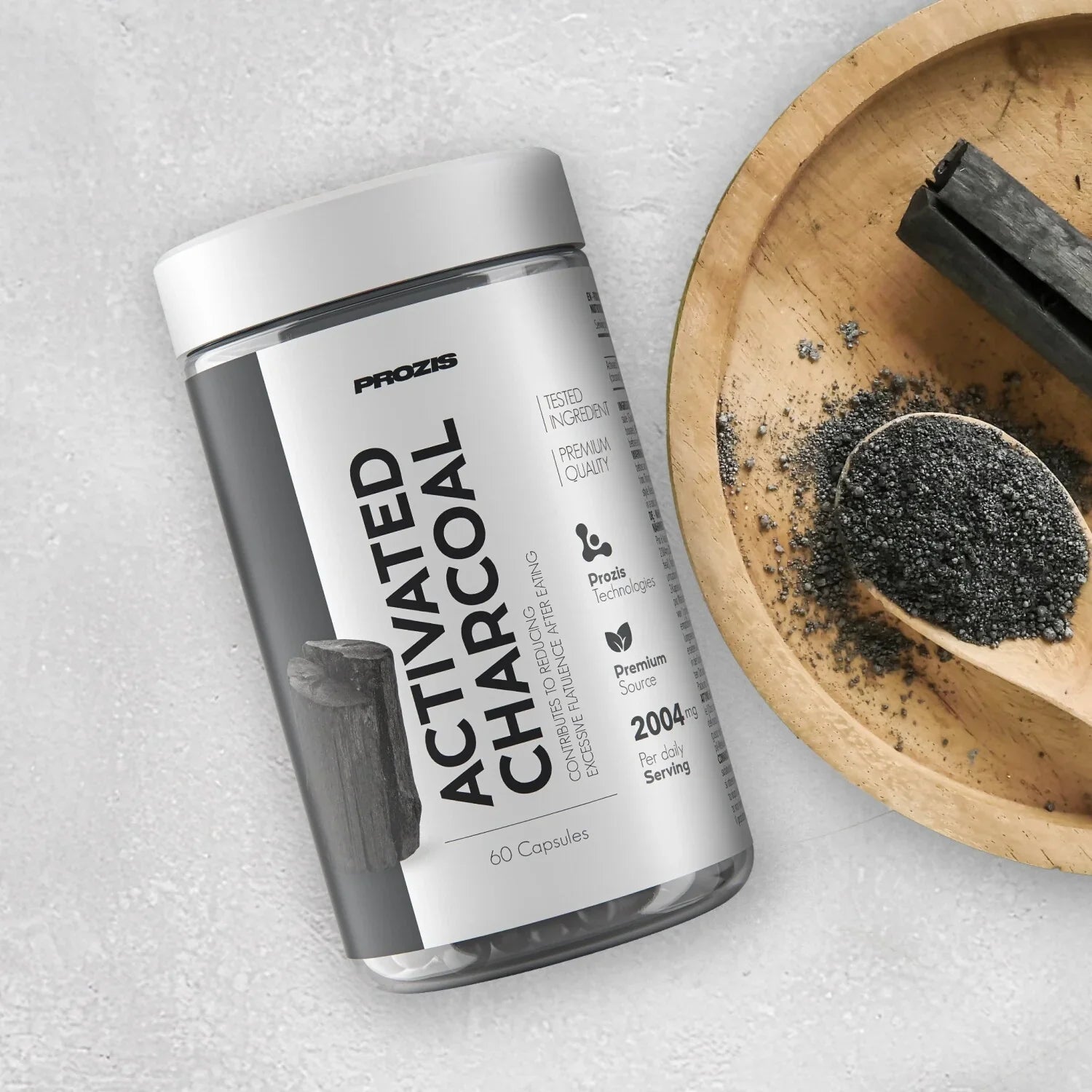 Prozis Carbón Activado  60 Capsulas