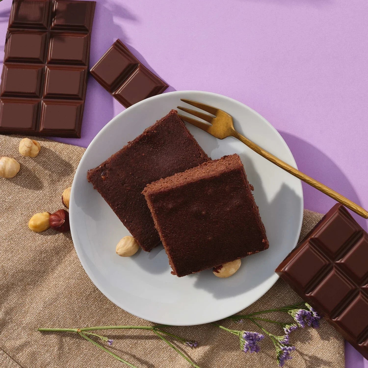 Prozis Mezcla Proteica para Brownie 400 g   Chocolate y Avellanas