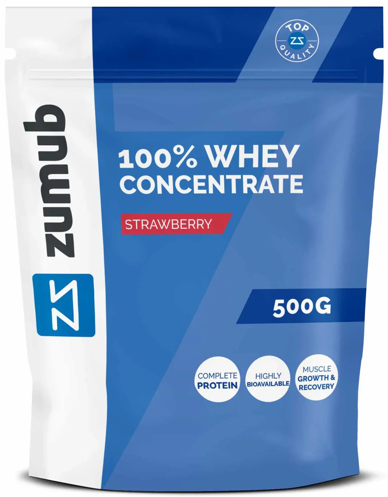 Zumub Proteína 100% Whey Concentrada 500 g   Fresa