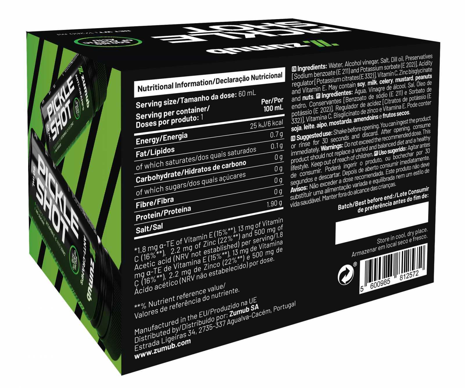 Zumub PICKLE SHOT ANTI CALAMBRES