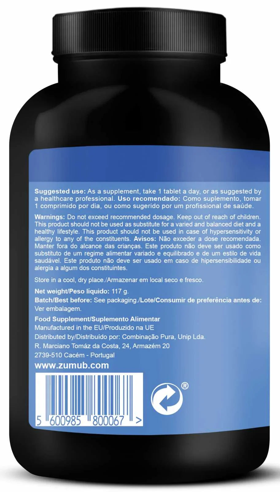 Zumub Tribulus Terrestris 90 caps Testosterona