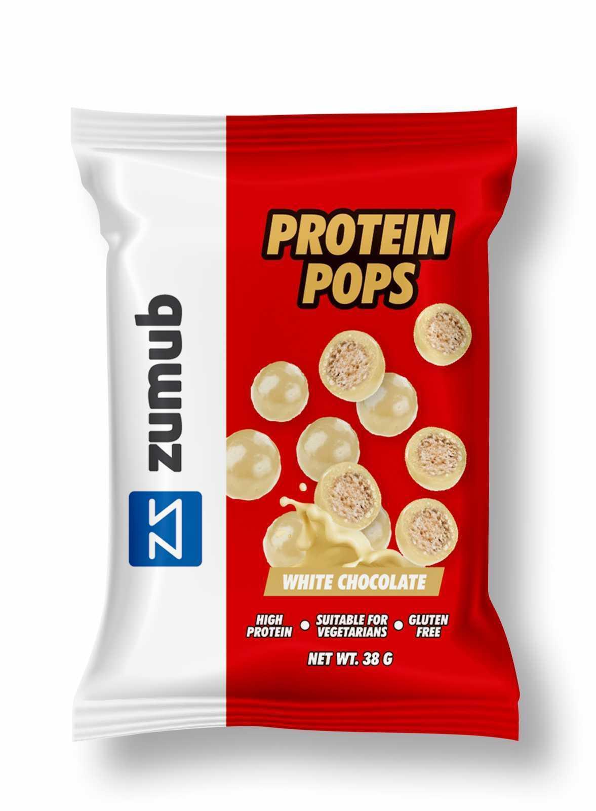 Zumub Protein Pops Chocolate Blanco 38g