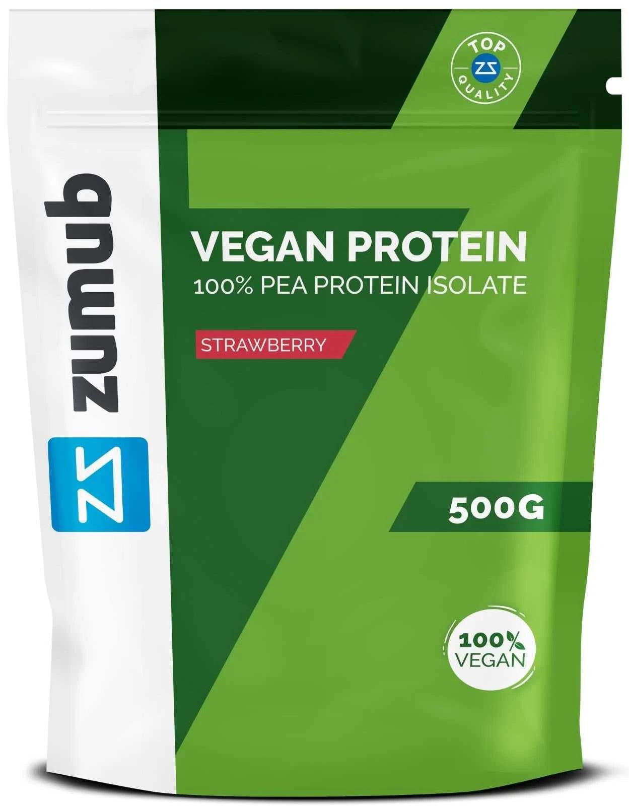 Zumub Proteína Vegana   Fresa 500 g