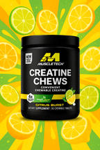 Creatina MuscleTech Chews Citrus Burst   90 Comp Masticables